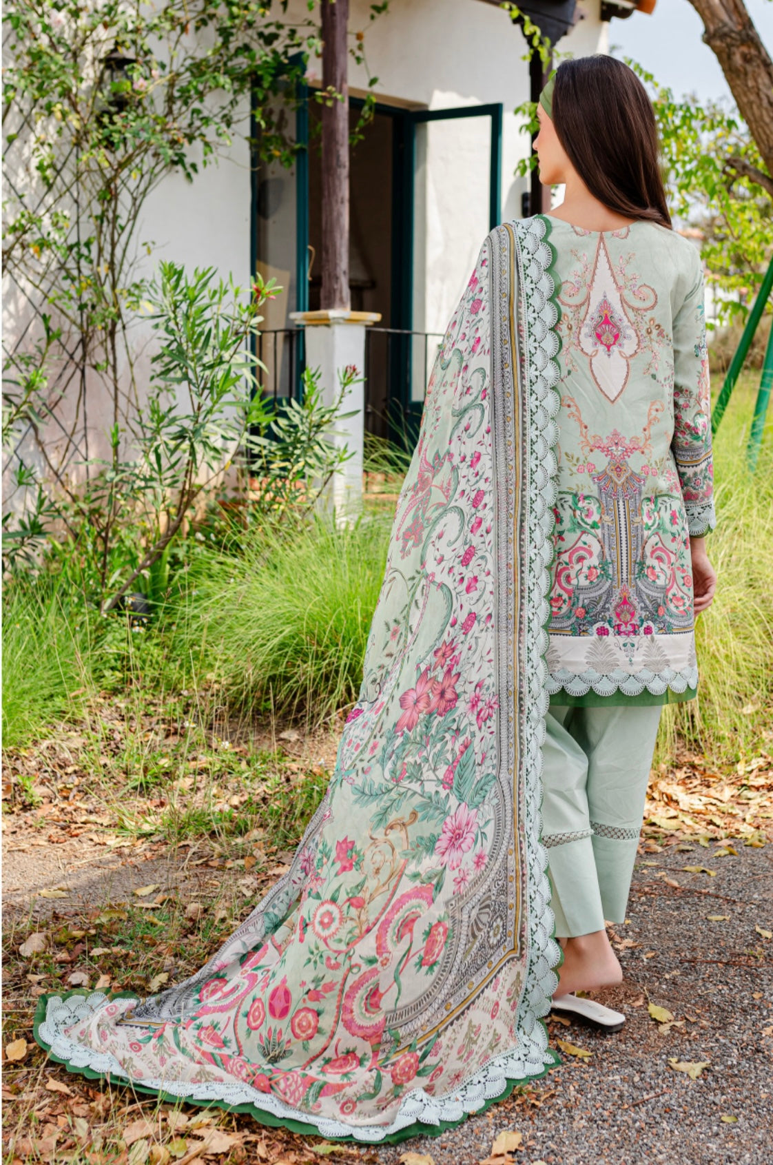 Trendy Jade Lawn Suit-J3