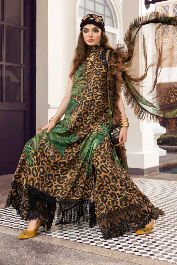 Ready suit with chiffon dupatta-3265