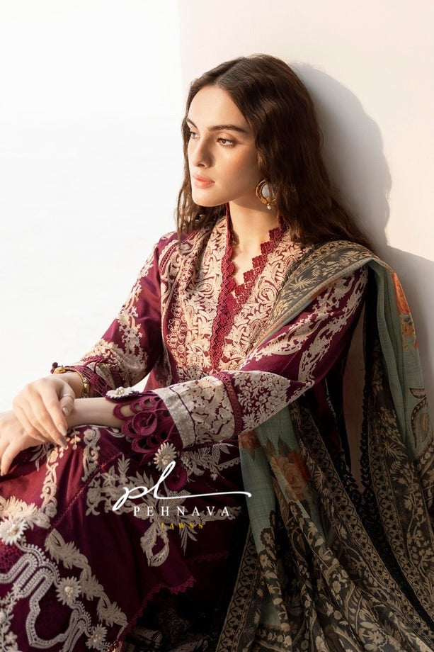 Embroidered casual suit-3228