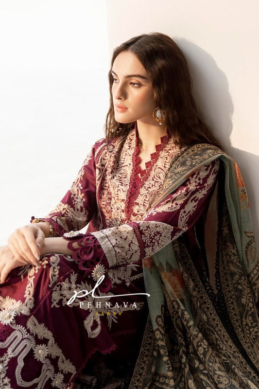 Embroidered casual suit-3228