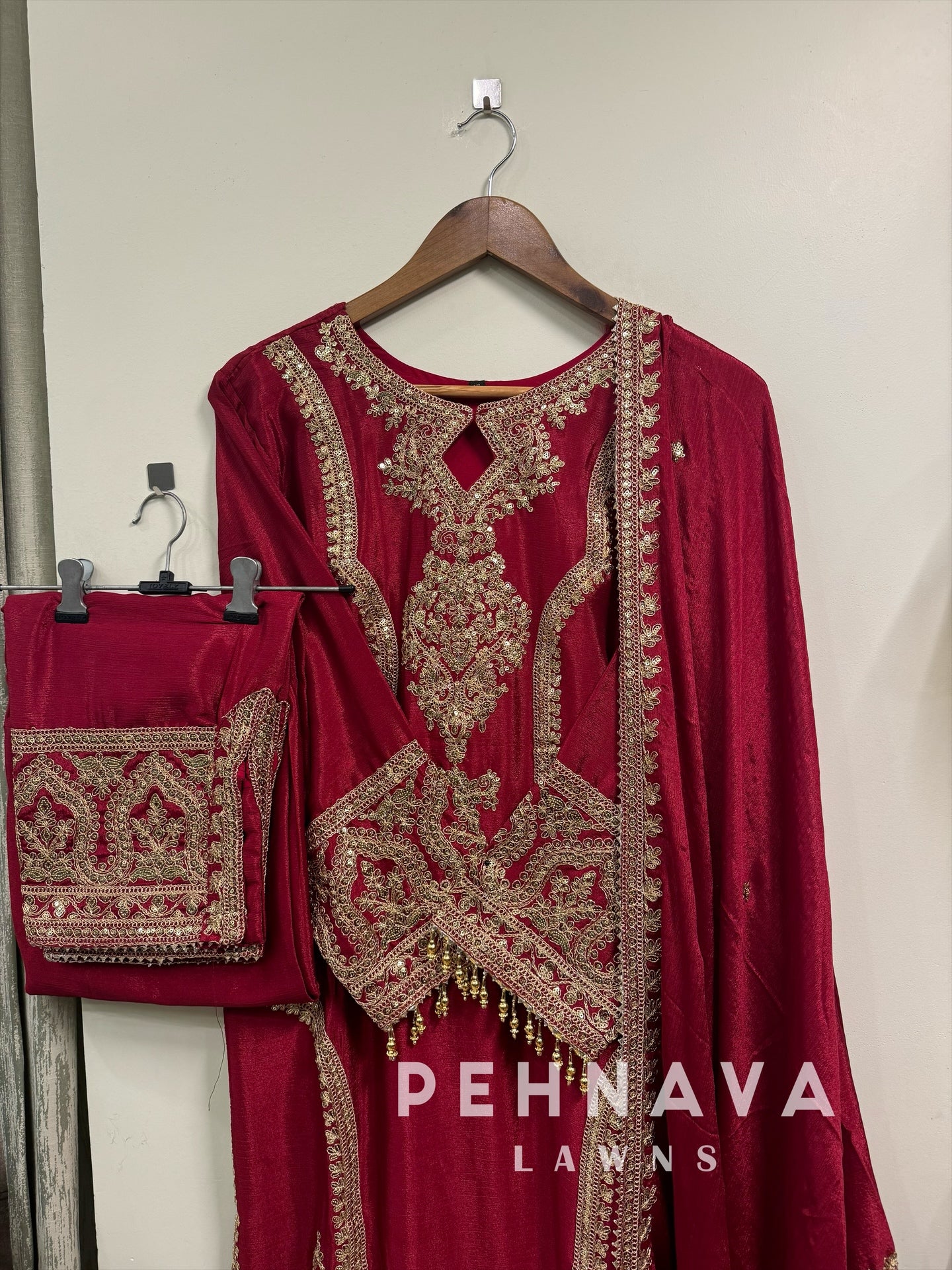 Chinnon embroidered suit -ready to wear(with color options)