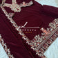 Embroidered velvette suit -3241