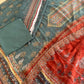 Pure pakistani lawn suit with chiffon dupatta-teal