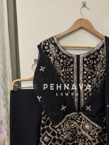 Designer party wear long pakistani suit