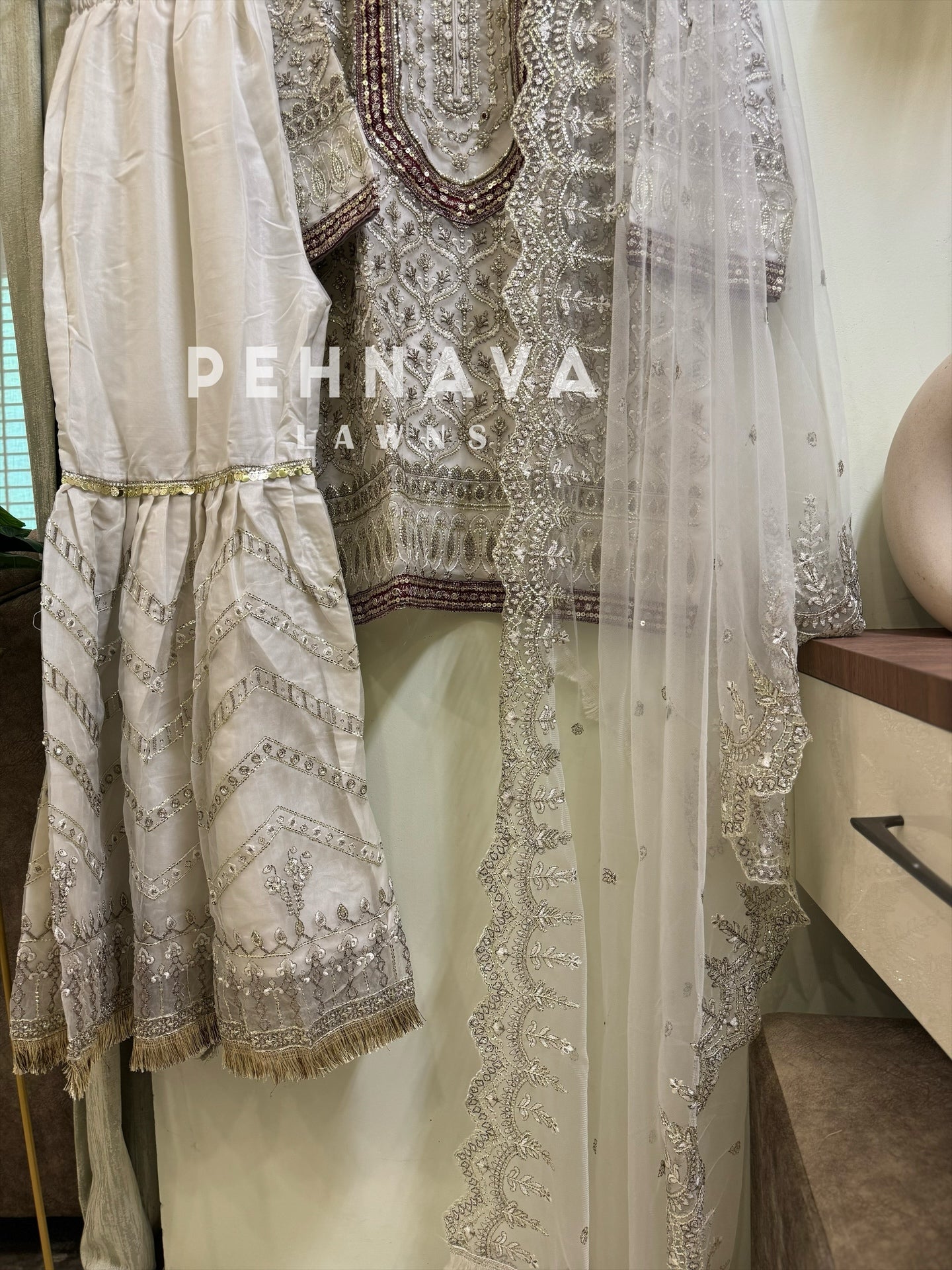 Ready to wear with sharara-1137 (with color options)