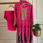 Pakistani Printed Anarkali-Pink