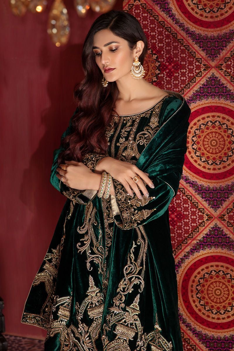 Embroidered velvette suit -1517