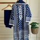 Khaadi Classic Embroidered Lawn Suit –Blue floral size S