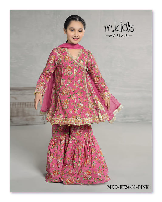 Kids party wear -ready to wear MKD-EF24-31-PINK