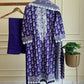 Khaadi Classic Embroidered Lawn Suit –violet floral size S