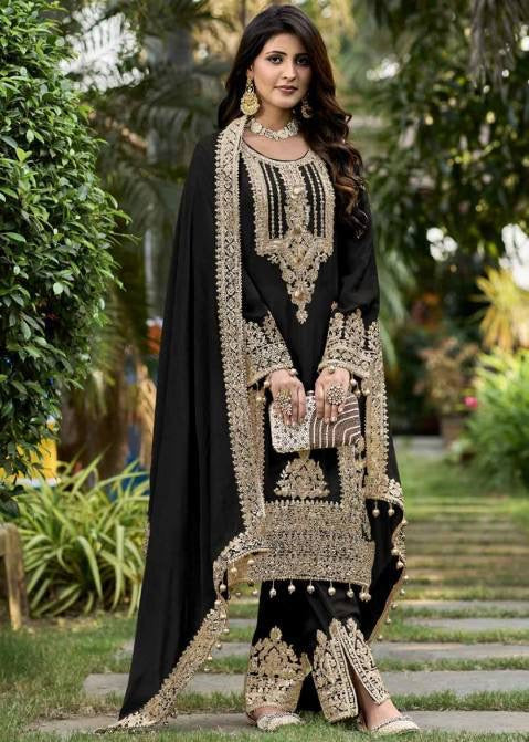 Georgette ready to wear -black