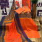 Pure lawn suit with full size chiffon dupatta-orange