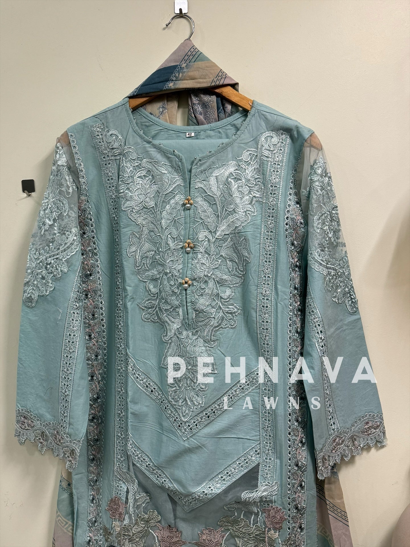 Paki  embroidered suit -cs