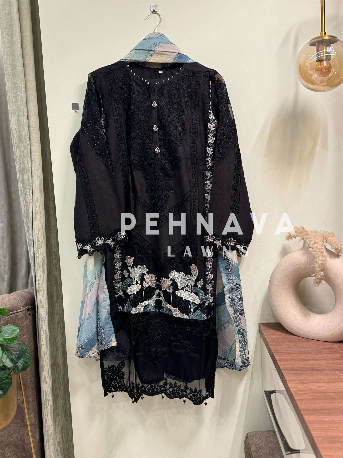 Paki  embroidered suit -cs