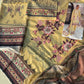 Pure lawn suit with full size chiffon dupatta-yellow