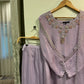 Chinnon ready to wear up and down heavy handworked suit-Lavender