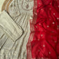 Silk anarkali suit with banarsi woven dupatta-4157