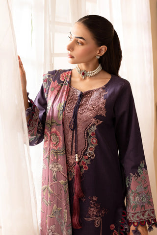 Embroidered lawn with lawn dupatta-11