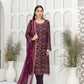 Georgette embroidered party wear-1585