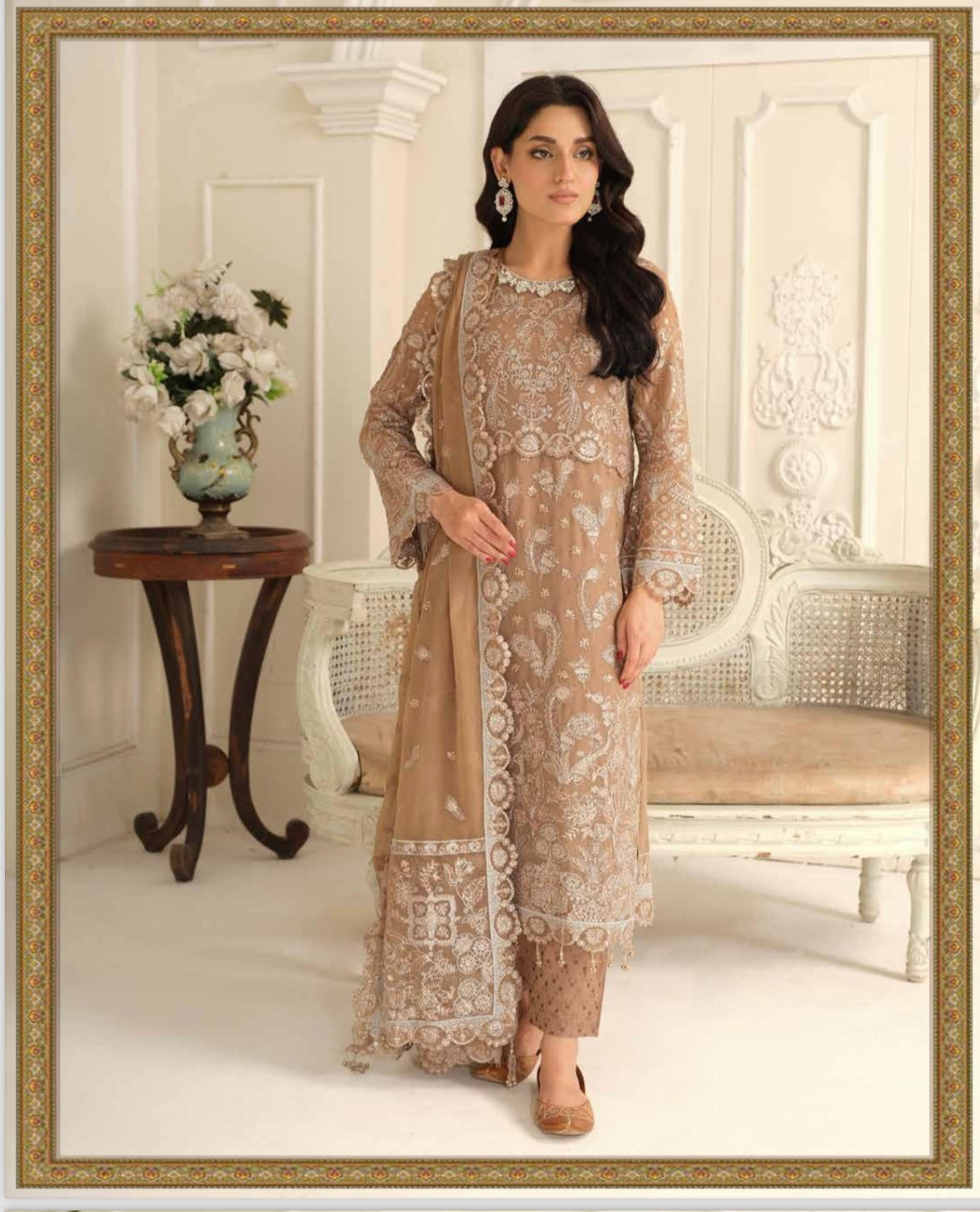 Pure chiffon semi stitched suit-n7