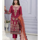 Pure chiffon semi stitched suit-2