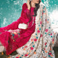 Printed casual suit with chiffon dupatta -530