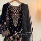 Embroidered velvette suit -1067