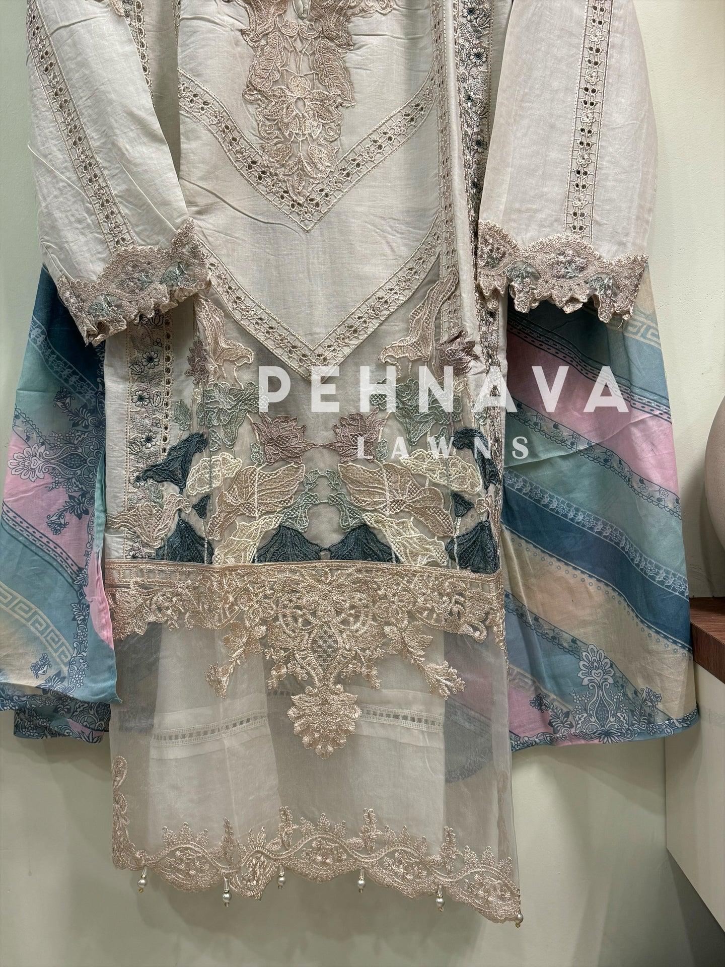 Paki  embroidered suit -cs