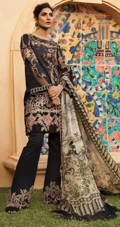 Exclusive  printed casual suit -firdous