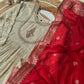 Silk anarkali suit with banarsi woven dupatta-4157