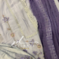 Embroidered georgette suit-lavender