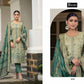 Embroidered suit with embroidered dupatta-3173