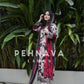 Printed casual suit with chiffon dupatta-3399