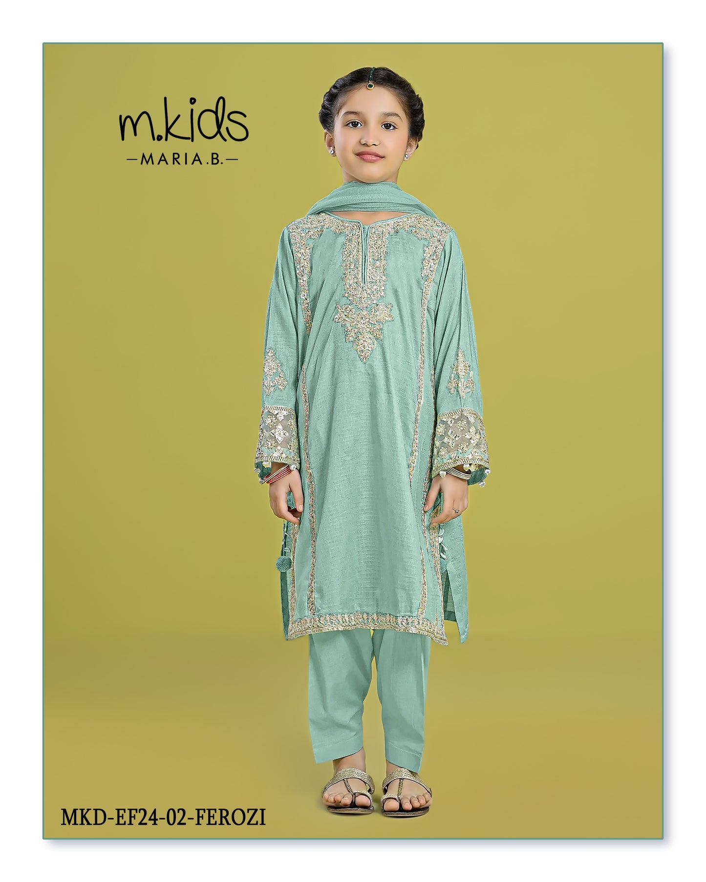 Kids party wear -ready to wear MKD-EF24-02-FEROZI