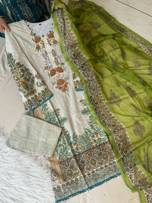 Cotton printed casual suit-pakistani