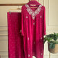 Chinnon handworked suit with handworked wide palazzo-color options available