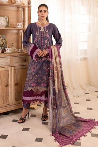 Embroidered lawn with lawn dupatta-2