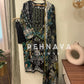 Printed casual suit with chiffon embroidered dupatta-7045