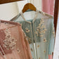 Premium Chiffon handworked jacket style with scalloped organza dupatta 1705