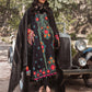 Self embroidered suit with chiffon dupatta -532