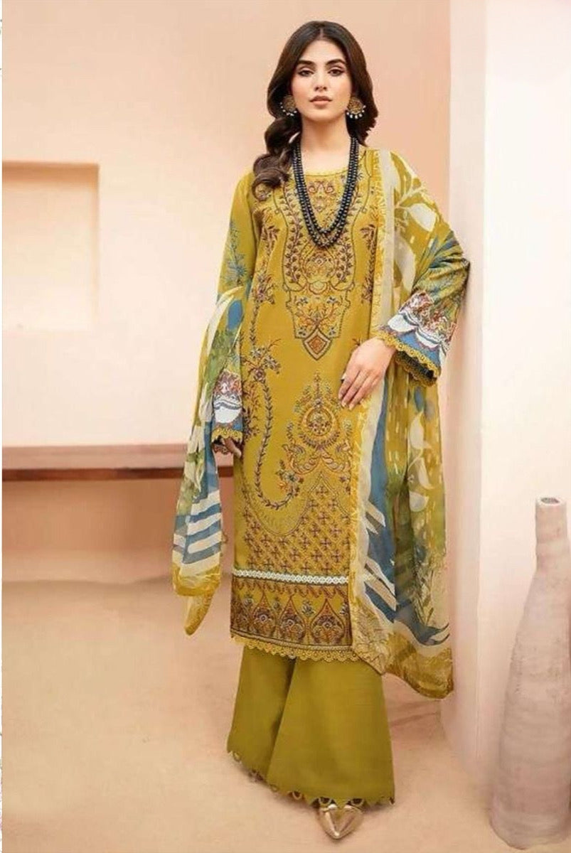 Pakistani Embroidered casual suit-3373