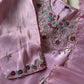 Tissue with hand work detailing and pure tissue dupatta