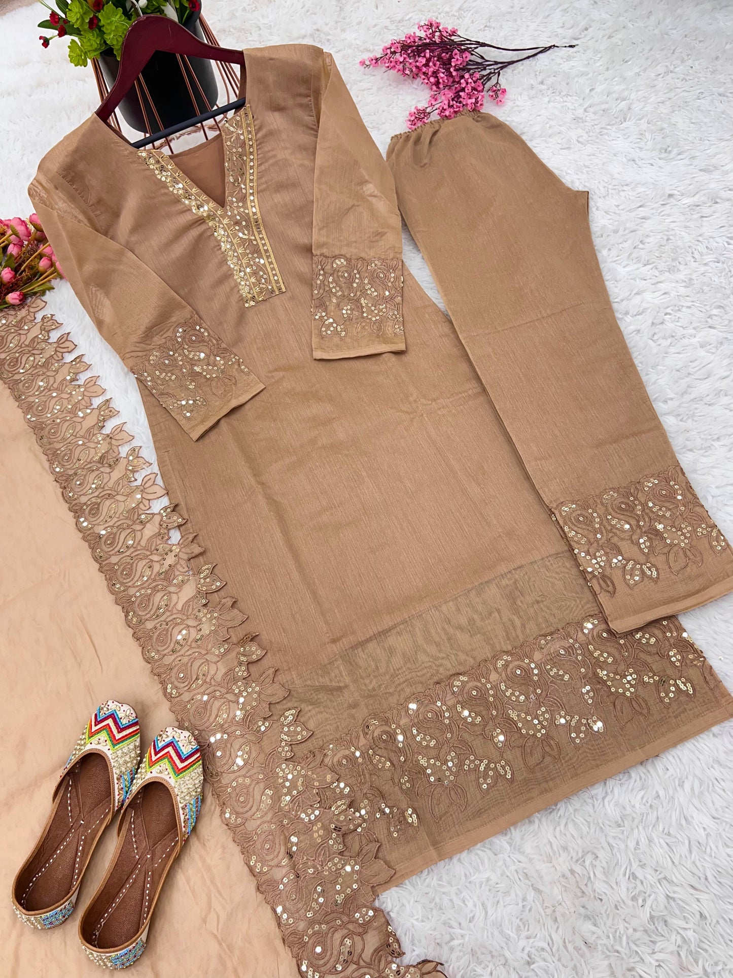 Three peice designer party wear