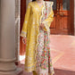 Yellow  Embroidered suit-12080