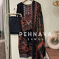 Beautiful printed suit with chiffon dupatta-6005