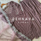 Designer party wear long pakistani suit-mauve