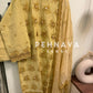 Embroidered suit with embroidered chiffon dupatta-1001