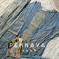 Beautiful blue Printed casual suit with chiffon dupatta -3311