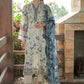 Nureh embroidered  dupatta casual suit 1718