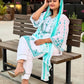 White handworked georgette suit